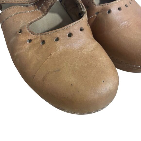 Dansko Tan Leather Mules - Picture 5 of 6